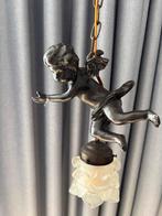 Bronzen hanglampje’Engel’ (antiek), Antiek en Kunst, Ophalen of Verzenden