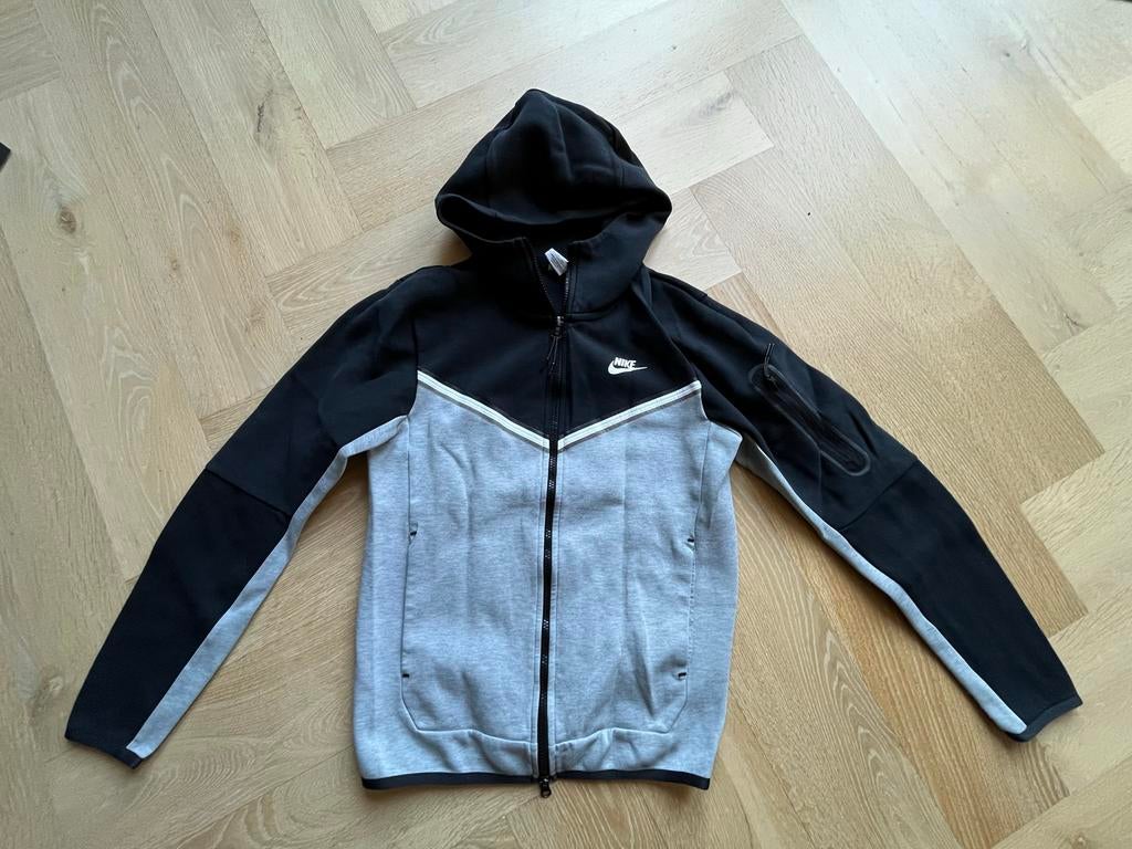 Nike Tech Fleece Trainingsjas XS - Zwart/Grijs, Kleding | Heren, Sportkleding, Zwart, Ophalen of Verzenden, Zo goed als nieuw
