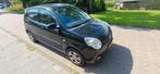 Kia Picanto 1.0 2010 Zwart  keuring tot 4 september 2025, Auto's, Stof, Zwart, 4 cilinders, 400 kg