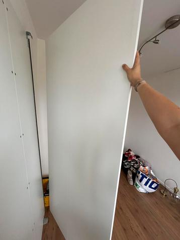 2 x Ikea pax kast schuifdeuren wit mat 200x236 (set 2 stuks)