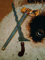 Antieke Keris Sengkelat 13 Luk Pamor Toya Mambeg Solo SUZ22, Antiek en Kunst, Verzenden