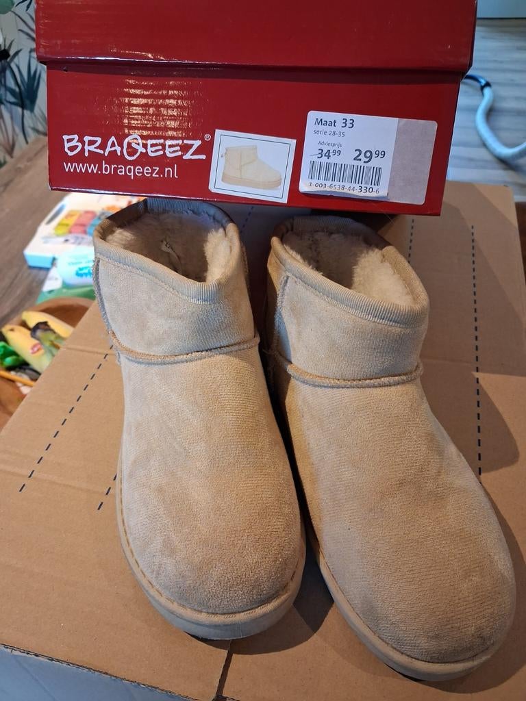 Braqeez Uggs - Zo goed als nieuw!, Meisje, Ophalen of Verzenden, Braqeez, Laarzen