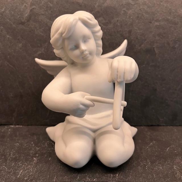 Rosenthal Classic Engel met Triangel – 15 cm – Porselein, Verzamelen, Beelden en Beeldjes, Zo goed als nieuw, Fantasy, Ophalen of Verzenden