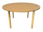 Tuintafel Roos teak acacia hout buitentafel terrastafel, Tuin en Terras, Ophalen, Zo goed als nieuw, Rond, Teakhout