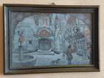Anton Pieck straatbeeld Hollandse winter, volgnr 27, Antiek en Kunst, Kunst | Tekeningen en Foto's, Ophalen of Verzenden