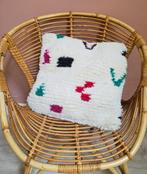 Berber kussen Azilal Marokkaans puur wol 45 x 45 cm, Nijmegen, Wit, Nieuw, Ophalen of Verzenden