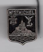 BROCHE MONT SAINT MICHEL WAPEN ENGEL FRANKRIJK (A4), Ophalen of Verzenden, Gebruikt, Overige onderwerpen