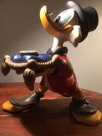 Dagobert Duck,met zijn geluksdubbeltje,compleet met bril., Verzamelen, Disney, Ophalen, Donald Duck, Zo goed als nieuw, Beeldje of Figuurtje