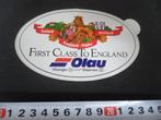 sticker Ferry OLAU First Class To England Vlissingen Sheerne, Ophalen, Zo goed als nieuw, Bedrijf of Vereniging