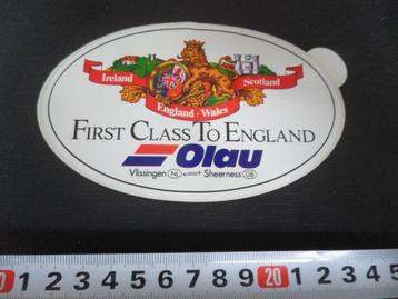 sticker Ferry OLAU First Class To England Vlissingen Sheerne beschikbaar voor biedingen