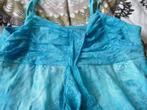 Blauwe top met subtiele glittertjes, maat 158/164., Ophalen of Verzenden, Gebruikt, Meisje, Shirt of Longsleeve