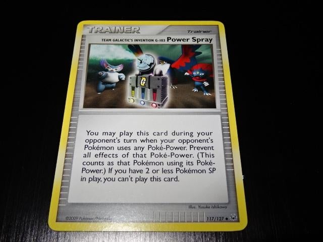 Pokemon kaart Trainer Power Spray 117/127 2009, Ophalen of Verzenden, Gebruikt, Losse kaart