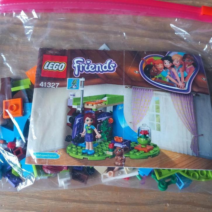mia s slaapkamer lego friends 41327 compleet, Kinderen en Baby's, Speelgoed | Duplo en Lego, Zo goed als nieuw, Lego, Complete set