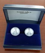 Manchetknopen verzilverd, Sieraden, Tassen en Uiterlijk, Manchetknopen, Ophalen of Verzenden, Zo goed als nieuw, Overige materialen