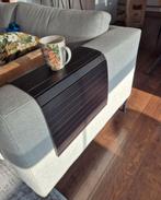 Zwarte bamboe bankleuning tafel, Ophalen, Zo goed als nieuw