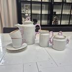 Vintage Lesov Hortensie theeservies – Tsjechisch porselein, Ophalen of Verzenden