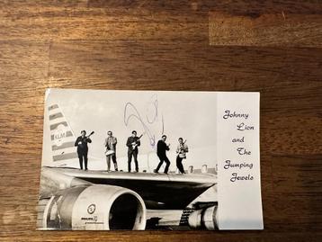 Johnny Lion & The Jumping Jewels handtekening ansichtkaart  beschikbaar voor biedingen
