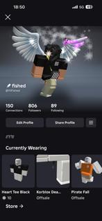 Roblox account stacked! inclusief groep met robux, 1 speler, Ophalen of Verzenden, Zo goed als nieuw, Vanaf 3 jaar