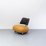 Leolux Pallone maïsgeel - zwart (bijpassende Leolux Kikko), Huis en Inrichting, Fauteuils, Niet ingevuld, Niet ingevuld, Leer