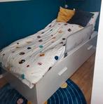 Ikea brimnes bed 90x200 met lades en matras, Ophalen, Gebruikt, 90 cm, Eenpersoons
