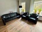 Leolux Morion 3,5-zits bank met twee bijpassende fauteuils, Huis en Inrichting, Ophalen, Gebruikt, Leer