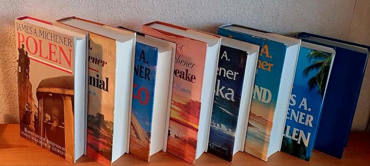 James A. Michener - 8 Boeken Collectie, Boeken, Romans, Gelezen, Ophalen