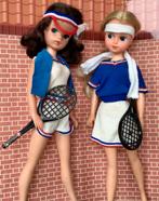 2x vintage tennissetje voor Sindy / Fleur €3,50 p/st, Ophalen of Verzenden, Gebruikt, Kleertjes