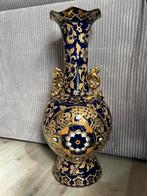 Siervaas blauw-gouden decoratieve vaas-  60 cm, Antiek en Kunst, Ophalen