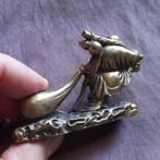 Boeddhisme: Beeldje Happy Boeddha met Knapzak, Verzenden, Gebruikt, Dier