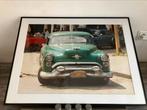 Foto klassieke auto in Cuba in zwarte lijst, Ophalen, Gebruikt, 75 tot 100 cm, Foto of Poster