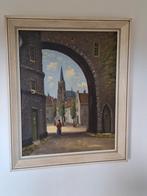 olieverf op doek . Stadspoort ., Ophalen