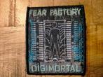 Fear Factory Digimortal vintage logo patch embleem, Ophalen of Verzenden, Gebruikt, Kleding