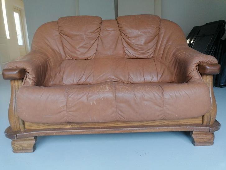 Goede fijn zittende tweezitsbank, Huis en Inrichting, Banken | Bankstellen, Gebruikt, Rechte bank, Tweepersoons, 150 tot 200 cm