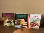 kookboeken 3 stuks Chocolade,Brood,Pasta (nieuw), Nieuw, Ophalen of Verzenden, Italië, Hoofdgerechten