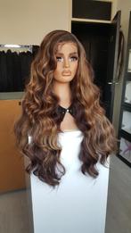 Luxe Lace Pruik: Donker / Midden bruin gemengd, Voller model, Ophalen of Verzenden, Nieuw, Pruik of Haarverlenging