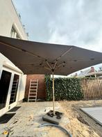 Borek Parasol 4x 4 meter - led verlichting, Tuin en Terras, Gebruikt, Kantelbaar, Ophalen of Verzenden, Stokparasol