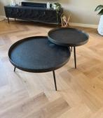 Zwarte ronde salontafels Woood bounds, Ophalen, 50 tot 100 cm, Rond, 50 tot 100 cm