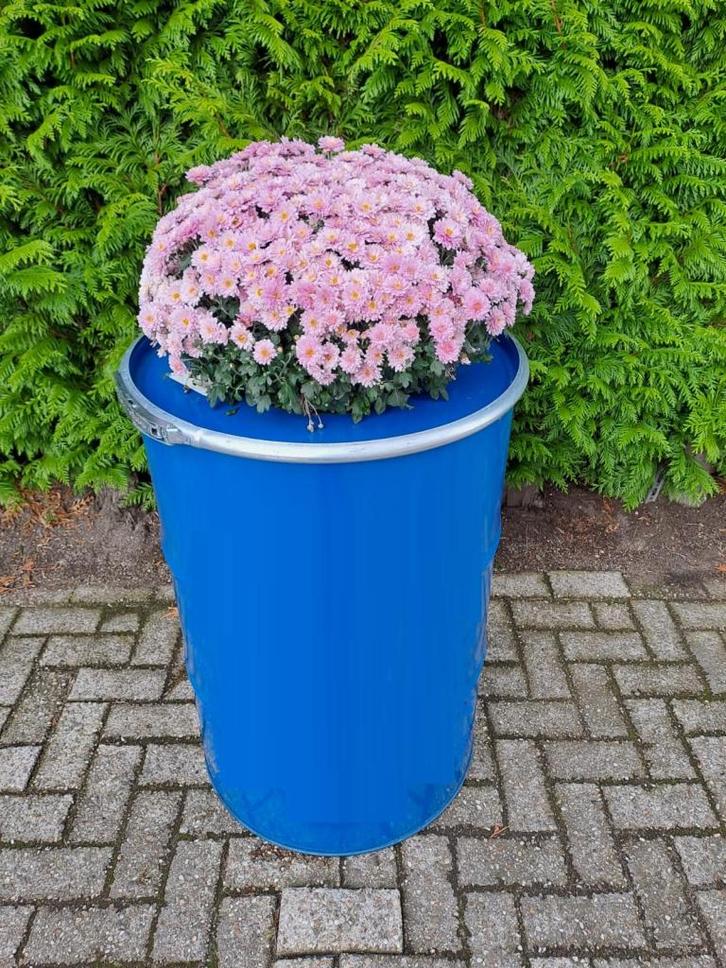 Plantenbak metaal 200 liter Partij, Tuin en Terras, Bloembakken en Plantenbakken, Zo goed als nieuw, Metaal, 60 cm of meer, 60 tot 100 cm