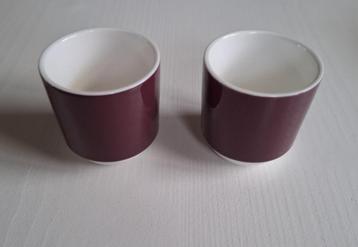 2 Brabantia eierdopjes, aubergine kleur beschikbaar voor biedingen