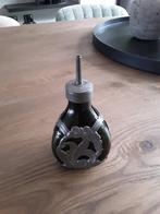 Antiek groen flesje met tin.., Antiek en Kunst, Antiek | Glas en Kristal, Ophalen of Verzenden