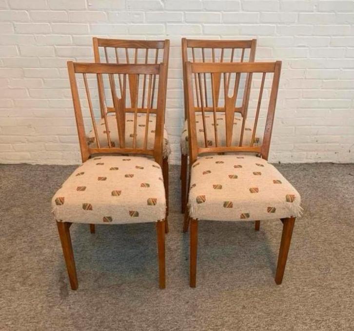 Stoelen vier Eetkamerstoelen Nils Jonsson voor Hugo Troeds, Huis en Inrichting, Stoelen, Ophalen of Verzenden