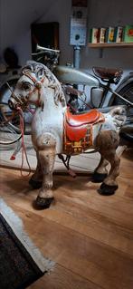 Blikken paard Mobo rijd echt, Antiek en Kunst, Antiek | Speelgoed, Ophalen of Verzenden