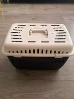 Kunststof reismand zwart/beige, Dieren en Toebehoren, Transportboxen, Ophalen of Verzenden, Zo goed als nieuw