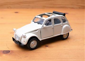 Citroën 2CV open softtop, cremekleur 1/38, Welly beschikbaar voor biedingen