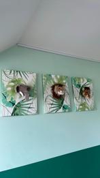 Pluche dierenkop, 3 stuks, Ophalen, Zo goed als nieuw, Wanddecoratie