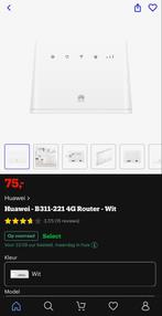 Huawei B311-221 4G Router - Wit, Computers en Software, Routers en Modems, Ophalen, Gebruikt, Router met modem