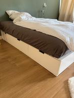 Nordli Ikea bed 140x200cm, Huis en Inrichting, Slaapkamer | Bedden, Ophalen, Gebruikt, Wit, Tweepersoons
