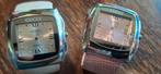 Twee vintage Gucci dameshorloges, Overige merken, Staal, Met bandje, Polshorloge