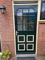 Hard houten achterdeur, Doe-het-zelf en Verbouw, Deuren en Horren, 80 tot 100 cm, Gebruikt, Hout, Buitendeur