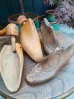 Vier stuks antieke schoenmallen/ schoen leesten, Antiek en Kunst, Curiosa en Brocante, Ophalen of Verzenden